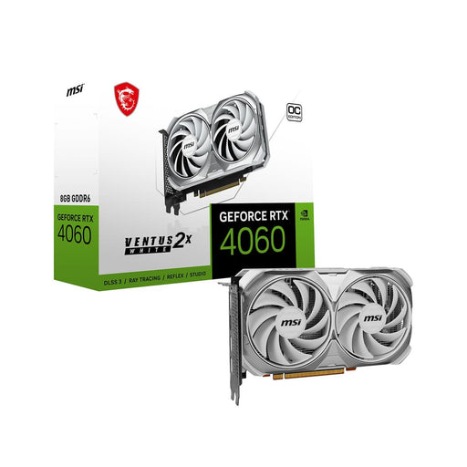 MSI Carte Graphique GeForce RTX 4060 VENTUS 2X WHITE 8G OC