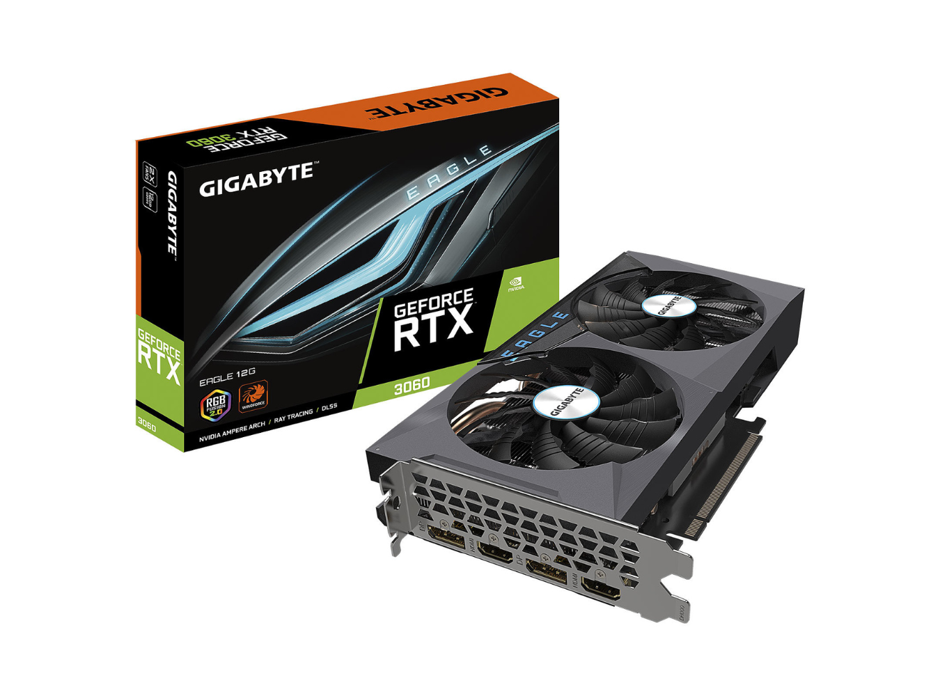 GIGABYTE - GeForce RTX 3060 EAGLE 12G (rev. 2.0) (LHR)