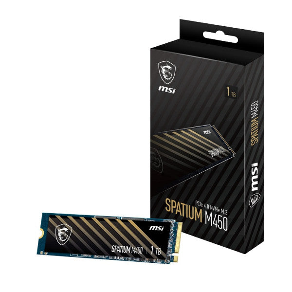 MSI SSD Interne SPATIUM M450 PCIe 4.0 NVMe M.2 500GB